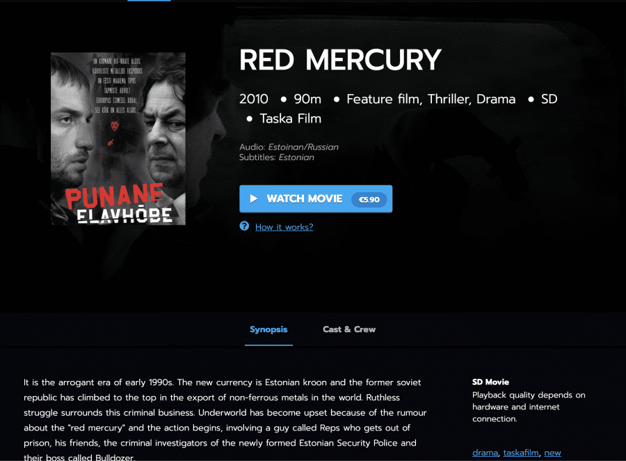 Netikino Movie Web App Screenshot. movies, technology, portal website, architecutre