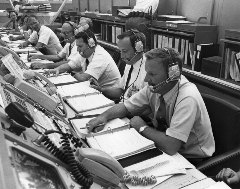 Apollo 11 mission control panel